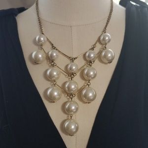 Pearl Beaded Necklace 16"